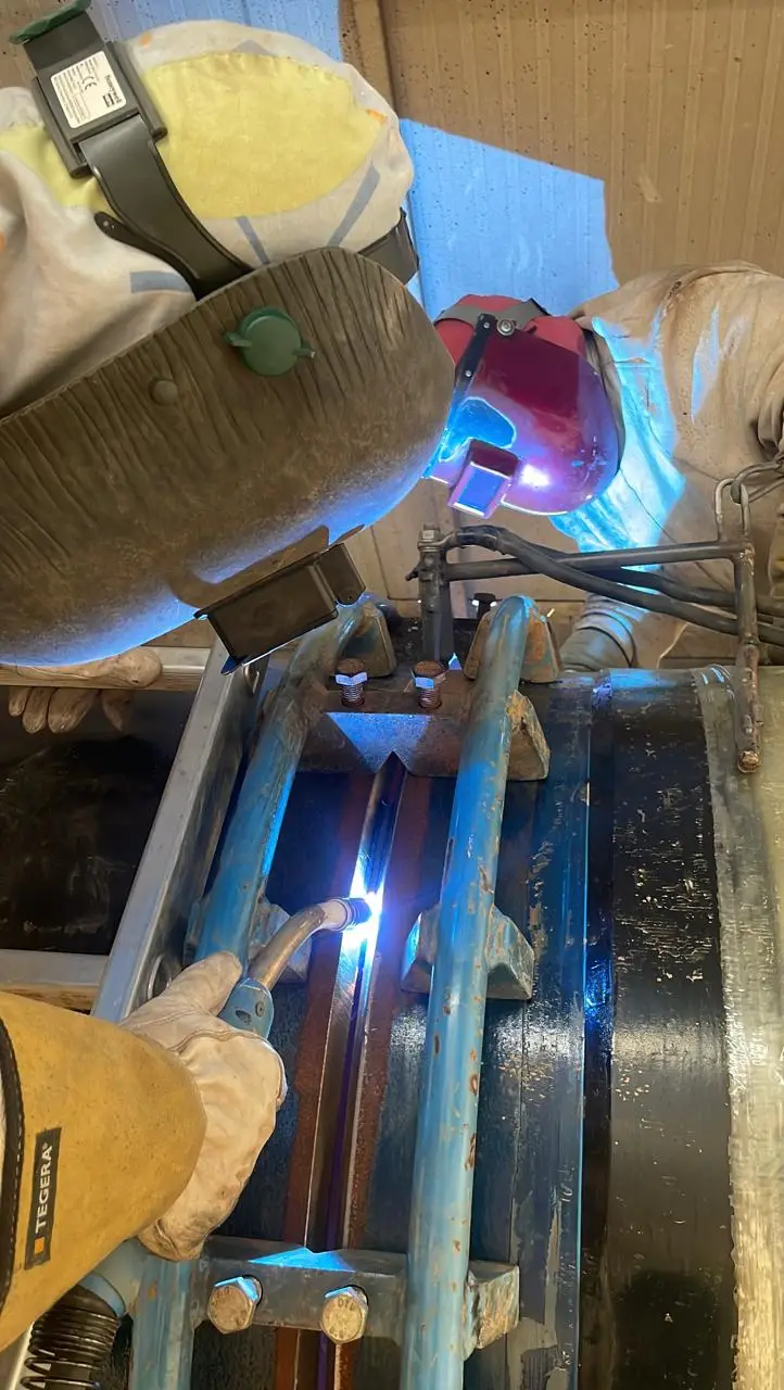 Soudage d’un joint de 36” avec fil plein (Surface Tension Transfer - Pipe-PRO).