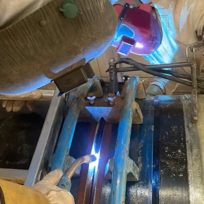 Soudage d’un joint de 36” avec fil plein (Surface Tension Transfer - Pipe-PRO).